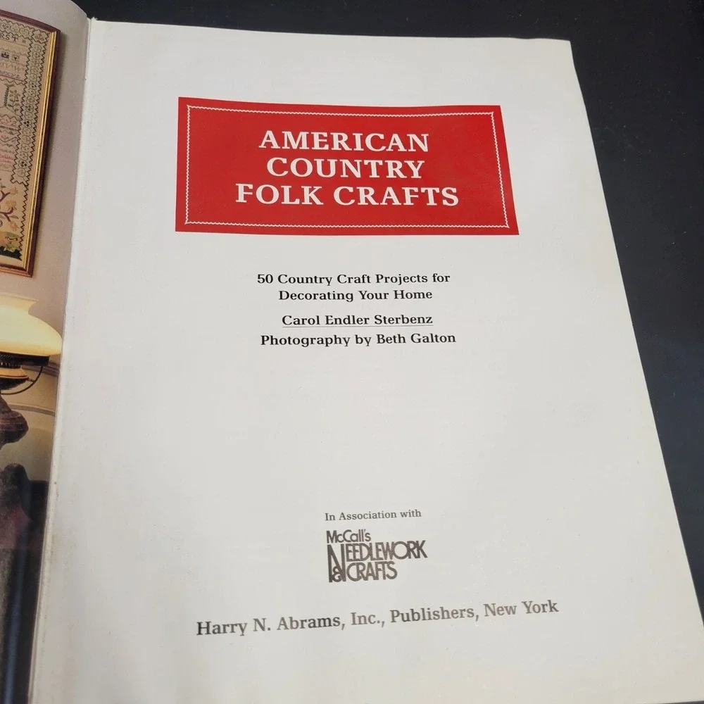 Vintage American Country Folk Crafts‎ Hardcover Book By Endler Sterbenz & Galton